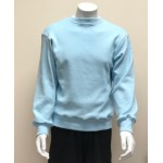 Mens Rib Crew Sky Blue